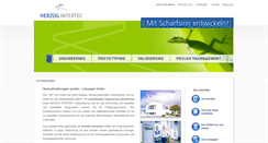 Desktop Screenshot of herzog-intertec.de